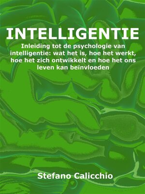 cover image of Intelligentie